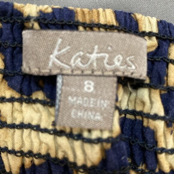 Katies Leopard Pant Relaxed Fit Pull-on Crop pant Size 8 - Picture 12 of 13